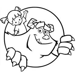 Coloriage Monstres et Cie (Films d'Animation) #198346 à imprimer et colorier