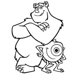 Coloriage Monstres et Cie (Films d'Animation) #198381 à imprimer et colorier