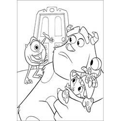 Coloriage Monstres et Cie (Films d'Animation) #198384 à imprimer et colorier