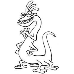 Coloriage Monstres et Cie (Films d'Animation) #198387 à imprimer et colorier