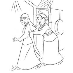 Dessin à colorier: Mulan (Films d'Animation) #182194 - Coloriages à Imprimer Gratuits