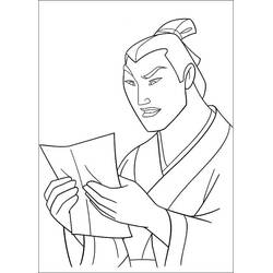Dessin à colorier: Mulan (Films d'Animation) #182206 - Coloriages à Imprimer Gratuits
