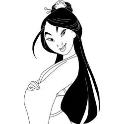 Coloriage Mulan (Films d'Animation) #182207 à imprimer et colorier