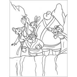 Coloriage Mulan (Films d'Animation) #182210 à imprimer et colorier