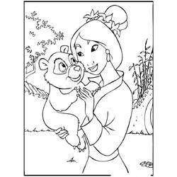 Coloriage Mulan (Films d'Animation) #182224 à imprimer et colorier