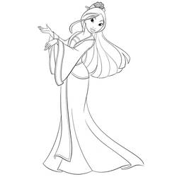Dessin à colorier: Mulan (Films d'Animation) #182228 - Coloriages à Imprimer Gratuits
