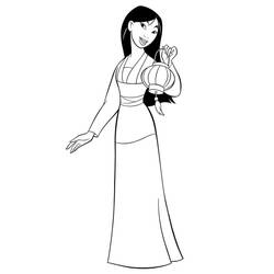 Coloriage Mulan (Films d'Animation) #182232 à imprimer et colorier