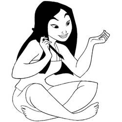 Coloriage Mulan (Films d'Animation) #182235 à imprimer et colorier
