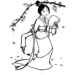 Coloriage Mulan (Films d'Animation) #182241 à imprimer et colorier