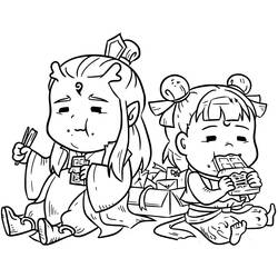 Dessin à colorier: Ne Zha (Films d'Animation) #218655 - Coloriages à Imprimer Gratuits