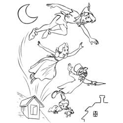 Dessin à colorier: Peter Pan (Films d'animation) #128825 - Coloriages à Imprimer