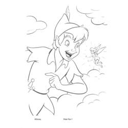 Dessin à colorier: Peter Pan (Films d'animation) #128831 - Coloriages à Imprimer Gratuits