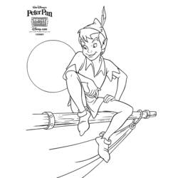 Dessin à colorier: Peter Pan (Films d'animation) #128832 - Coloriages à Imprimer Gratuits