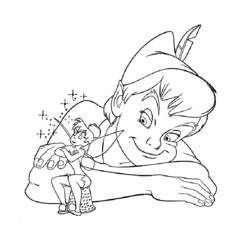 Dessin à colorier: Peter Pan (Films d'animation) #128833 - Coloriages à Imprimer Gratuits