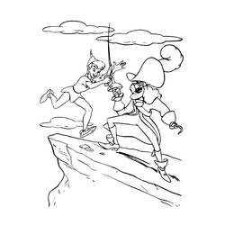 Dessin à colorier: Peter Pan (Films d'animation) #128836 - Coloriages à Imprimer