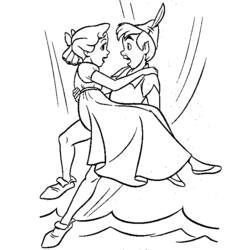 Dessin à colorier: Peter Pan (Films d'animation) #128855 - Coloriages à Imprimer Gratuits