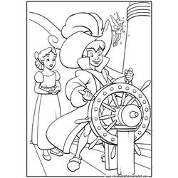 Dessin à colorier: Peter Pan (Films d'animation) #128862 - Coloriages à Imprimer