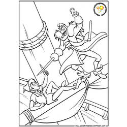 Dessin à colorier: Peter Pan (Films d'animation) #128864 - Coloriages à Imprimer