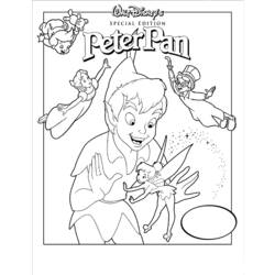 Dessin à colorier: Peter Pan (Films d'animation) #128872 - Coloriages à Imprimer