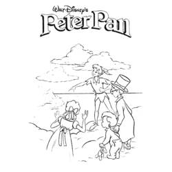 Dessin à colorier: Peter Pan (Films d'animation) #128908 - Coloriages à Imprimer Gratuits