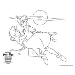 Dessin à colorier: Peter Pan (Films d'animation) #128915 - Coloriages à Imprimer Gratuits