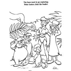 Dessin à colorier: Peter Pan (Films d'animation) #128939 - Coloriages à Imprimer Gratuits