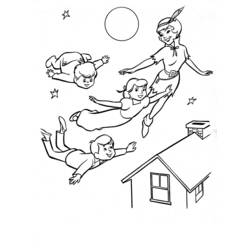 Dessin à colorier: Peter Pan (Films d'animation) #128941 - Coloriages à Imprimer Gratuits