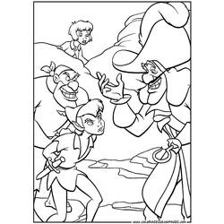 Dessin à colorier: Peter Pan (Films d'animation) #128992 - Coloriages à Imprimer Gratuits