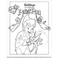 Dessin à colorier: Peter Pan (Films d'animation) #129007 - Coloriages à Imprimer