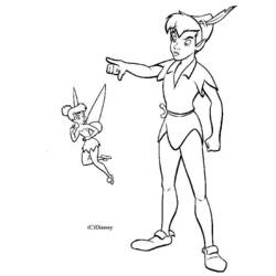 Dessin à colorier: Peter Pan (Films d'animation) #129051 - Coloriages à Imprimer Gratuits