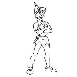 Dessin à colorier: Peter Pan (Films d'animation) #129052 - Coloriages à Imprimer