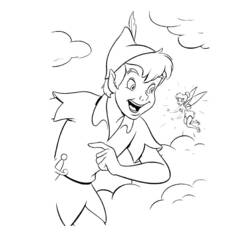 Dessin à colorier: Peter Pan (Films d'animation) #129059 - Coloriages à Imprimer Gratuits