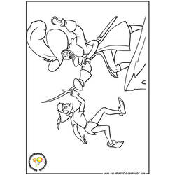 Dessin à colorier: Peter Pan (Films d'animation) #129078 - Coloriages à Imprimer Gratuits