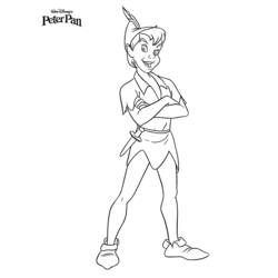 Dessin à colorier: Peter Pan (Films d'animation) #129080 - Coloriages à imprimer