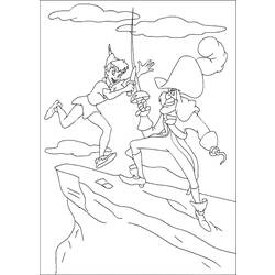 Dessin à colorier: Peter Pan (Films d'animation) #129155 - Coloriages à Imprimer Gratuits