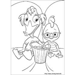 Dessin à colorier: Petit Poulet (Chicken Little) (Films d'animation) #72734 - Coloriages à Imprimer Gratuits