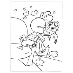 Dessin à colorier: Petit Poulet (Chicken Little) (Films d'animation) #72745 - Coloriages à imprimer