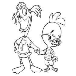 Dessin à colorier: Petit Poulet (Chicken Little) (Films d'animation) #72942 - Coloriages à Imprimer Gratuits