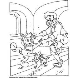 Dessin à colorier: Pinocchio (Films d'animation) #132244 - Coloriages à imprimer