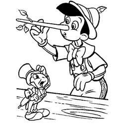 Dessin à colorier: Pinocchio (Films d'animation) #132252 - Coloriages à imprimer