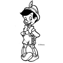 Dessin à colorier: Pinocchio (Films d'animation) #132262 - Coloriages à imprimer
