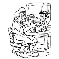Dessin à colorier: Pinocchio (Films d'animation) #132271 - Coloriages à imprimer