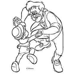 Dessin à colorier: Pinocchio (Films d'animation) #132273 - Coloriages à imprimer