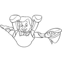 Dessin à colorier: Pinocchio (Films d'animation) #132275 - Coloriages à imprimer