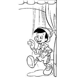 Dessin à colorier: Pinocchio (Films d'animation) #132286 - Coloriages à Imprimer Gratuits
