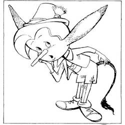 Dessin à colorier: Pinocchio (Films d'animation) #132288 - Coloriages à Imprimer Gratuits
