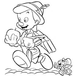 Dessin à colorier: Pinocchio (Films d'animation) #132294 - Coloriages à imprimer