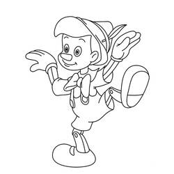 Dessin à colorier: Pinocchio (Films d'animation) #132296 - Coloriages à imprimer