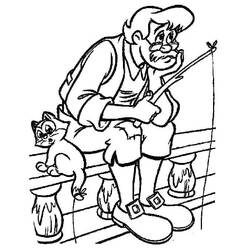 Dessin à colorier: Pinocchio (Films d'Animation) #199777 - Coloriages à Imprimer Gratuits