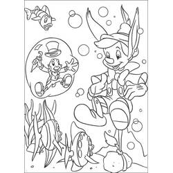 Dessin à colorier: Pinocchio (Films d'Animation) #199783 - Coloriages à Imprimer Gratuits